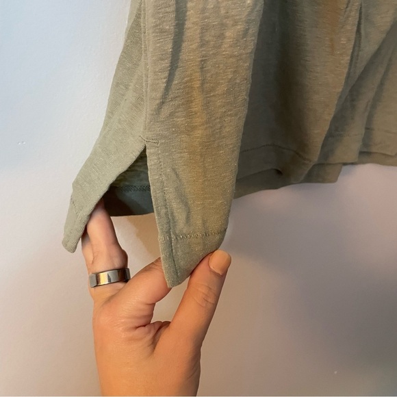 Madewell Linen Blend Women's Sleeveless Top - Green XS - Picture 3 of 5